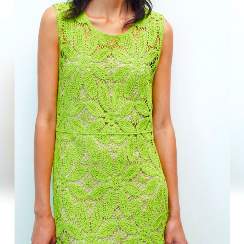 Macrame Knit Dress - Picture 3 of 4